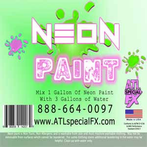 Washable Fluorescent UV Neon Glow Paint Party Concentrate