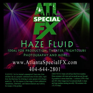 haze fluid label atlanta special fx