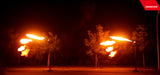 circle flamer firing 360 degree pyro fire